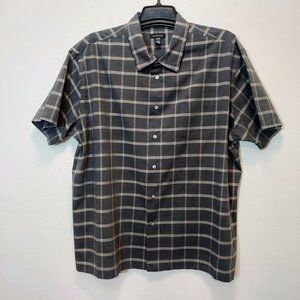VAN HEUSEN Mens Gray Checked Shirt